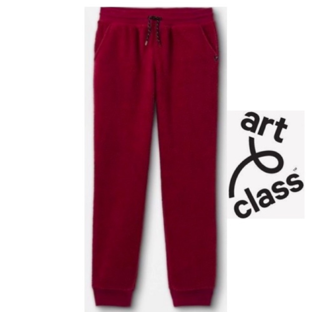 NEW🔥Art Class Responsible Style Sherpa Burgundy Joggers Size M  10/12